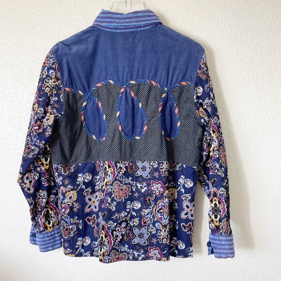 Koos of Course! Mixed Pattern Corduroy Button Down Shirt - Picture 4 of 14